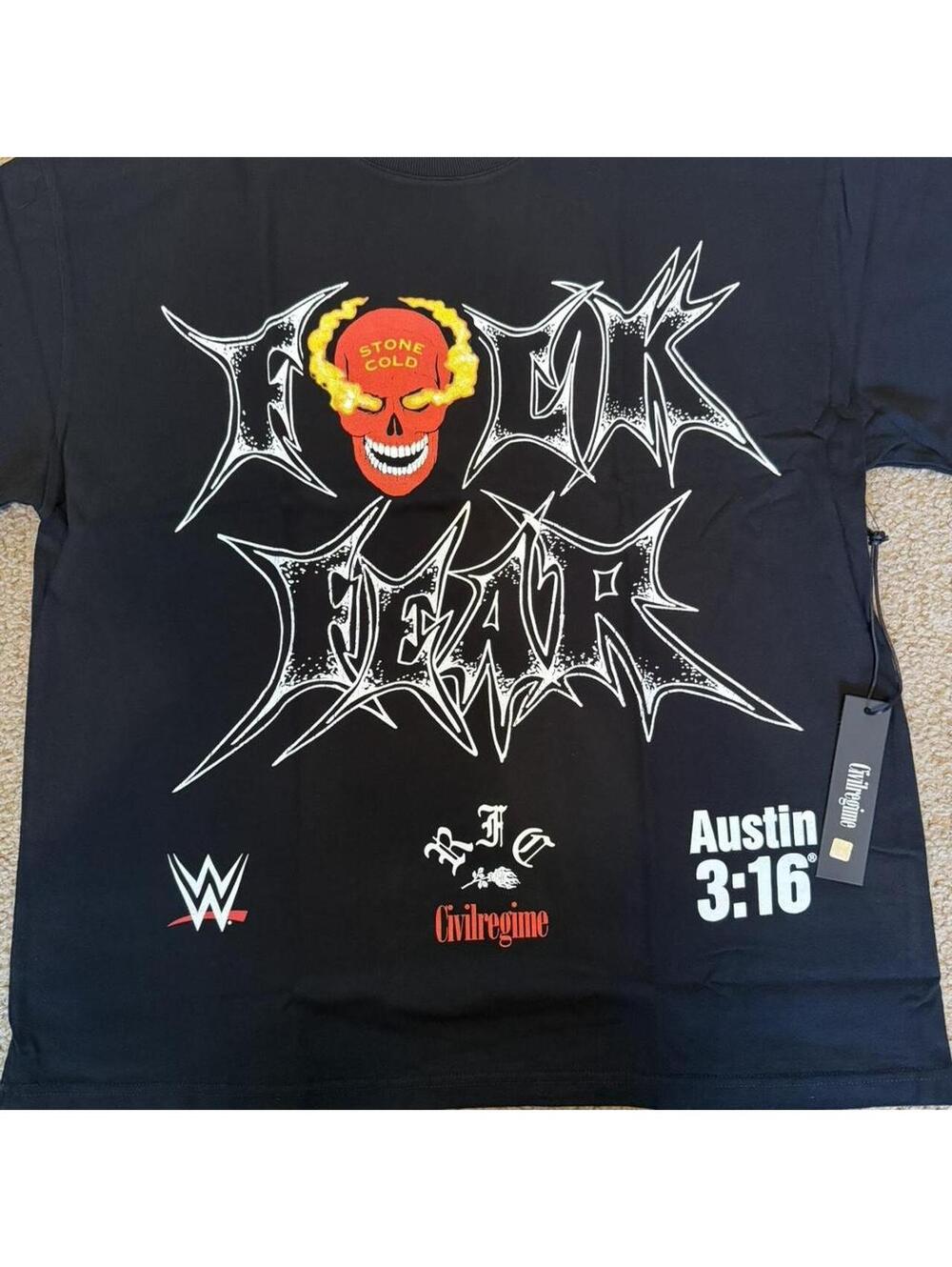 Civil Stone Cold Men's Black Tshirt